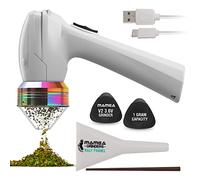 Mamba Broyeur électrique de couleur arc-en-ciel avec USB et aide au dosage avec tête d'entonnoir pour remplir, herbes et épices écrasées jusqu'à 1 broyeur, charge complète avant utilisation