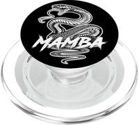 Mamba Serpent Serpent Reptile Noir PopSockets PopGrip pour MagSafe