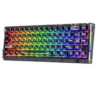 MAMBASNAKE ATTACK SHARK R68 HE Clavier Rapid Trigger Fibre Carbone, Filaire 8KHz Magnétique, Précision RT 0,005mm, Touches Carbone Forgé, Amortissement Acoustique 6 Couches, Dual Driver, Noir