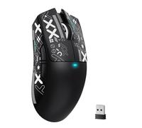 MAMBASNAKE Attack Shark X11SE Souris de jeu sans fil légère, trimode 2,4 G/USB-C filaire/BT, 22 K DPI, capteur optique PAW3311, 59 g, 5 boutons programmables, batterie 300 mAh pour PC/Mac (bande