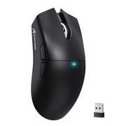 MAMBASNAKE Attack Shark X11SE Souris de jeu sans fil légère, trimode 2,4 G/USB-C filaire/BT, 22 K DPI, capteur optique PAW3311, 59 g, 5 boutons programmables, batterie 300 mAh pour PC/Mac (noir)