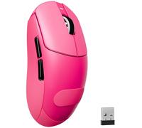 MAMBASNAKE Attack Shark X8PLUS Souris de Jeu sans Fil, Capteur PixArt PAW3395PRO, 40000 DPI, Bluetooth/2,4GHz/Filaire, Ultra-légère 55g, Double-Layer PTFE Feet, pour PC/Xbox/Mac (Rouge Baie et Tape)