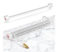MAMBASNAKE Custom CNC Acrylique Coiled Aviator Cable Fixed Rod-Clair | Enrouleur de Câble USB-C Enroulé, Barre de Poids de Câble D'aviateur, Poteau de Gestion de Câble Spiralé pour Clavier, 7.68In