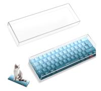MAMBASNAKE Housse de Clavier 60% Acrylique de qualité supérieure - Étanche - Anti-Chocs - Transparente - pour Mini Clavier de Jeu mécanique Compact - 29,2 x 10,2 x 2,8 cm K60 K61 GK61 SK65