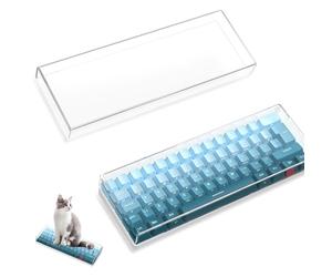 MAMBASNAKE Housse de Clavier 60% Acrylique de qualité supérieure - Étanche - Anti-Chocs - Transparente - pour Mini Clavier de Jeu mécanique Compact - 29,2 x 10,2 x 2,8 cm K60 K61 GK61 SK65