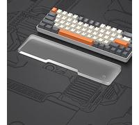 MAMBASNAKE Repose-poignet pour Compact 65% Clavier - Wrist Rest, remier Acrylique Transparent, Semelles Antidérapantes, Ergonomique Keyboard Palm Rest pour Office/Gaming/Typing/Laptop