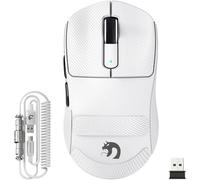 MAMBASNAKE Souris de jeu sans fil M3 avec capteur PixArt PAW3395 PRO léger 39 g, 40 K DPI, trois modes - 2,4 G/Bluetooth/filaire, micro interrupteur de 100 m, câble spiralé, programmable pour Windows