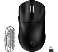MAMBASNAKE Souris de jeu sans fil M3 avec capteur PixArt PAW3395 PRO léger 39 g, 40 K DPI, trois modes - 2,4 G/Bluetooth/filaire, micro interrupteur de 100 m, câble spiralé, programmable pour Windows