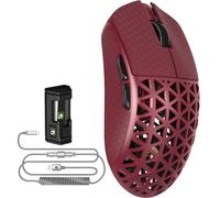 MAMBASNAKE Souris de jeu sans fil M5 Ultra Carbon Fiber 8000 Hz, 39 g, super légère, 42000 DPI, capteur PAW3950MAX, puce nordique 52840, Bluetooth/2.4G/USB-C avec câble de souris, avec bande