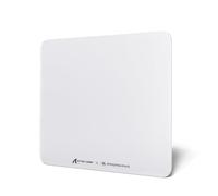 MAMBASNAKE x Attack Shark CM05SE Glass Hard Gaming Mousepad,Nano-Micro-Etched Texture,Smooth Glass Surface,High Accuracy,Fast-Moving,Anti-Scratch, PU Leather Non-Slip Base, Small Size(410×310mm)