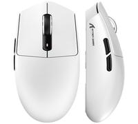 MAMBASNAKE x Attack Shark G3 Souris Gamer sans Fil, Souris Légère 59g, Capteur Optique PAW3311, 25 000 DPI, Bluetooth/2.4G/USB-C, 5 Boutons Programmables, Batterie 500mAh pour PC/Mac - Blanc