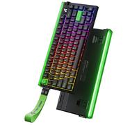 MAMBASNAKE x Attack Shark R85 HE Clavier Magnétique Filaire à 75%, Fréquence de Sondage de 8 000 Hz, Déclenchement Rapide, Précision RT de 0,005 mm, Latence de 0,08 ms, RGB Backlit Box(Vert Fluo)