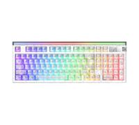 MAMBASNAKE x Attack Shark R98 HE Clavier de Jeu Magnétique Filaire, Blanc