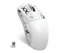 MAMBASNAKE X ATTACK SHARK X11SE Souris gaming sans fil-Jusqu'à 22000 ppp,capteur PixArt PAW3311,BT/2,4G/filaire,légère 59g avec bande,clics 2000W,accélération 40G,batterie longue,for Win/Mac-Blanc