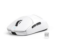 MAMBASNAKE X Attack Shark X8SE 55g Souris Gaming sans Fil Ultra-légère avec Bande adhésive-25000 DPI,capteur PAW3311,trimode BT/2,4G/USB-C,80 Millions de clics,500mAh,Pilote Web,pour Win/Mac-Blanc