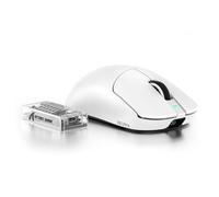 MAMBASNAKE x Attack Shark X8ULTRA 8000Hz 55g Souris Gaming Sans Fil, 42000DPI, PAW3950MAX, Nordic 52840, Convient aux Grandes Main, Revêtement rafraîchissant, BT/2.4G/Filaire, Configuración Web, Blanc