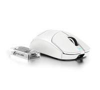 MAMBASNAKE x Attack Shark X8ULTRA 8000Hz 55g Souris Gaming Sans Fil, 42000DPI, PAW3950MAX, Nordic 52840, Convient aux Grandes Main, Revêtement rafraîchissant, BT/2.4G/Filaire, Configuración Web, Blanc