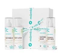 MÁMBINO ORGANICS Mambino Organics: Juste hachurée Kit d'arrivée de bébé, 5 piece