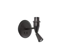 MAMBO APLIQUE NEGRO 1xE27 LECTOR LED 3W 3000K