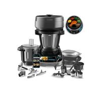Cecotec Robot de Cuisine Multifonction avec Distributeur d'Aliments Mambo CooKing Total Gourmet. 2200 W, 45 Fonctions, Recettes Guidées, Récipient Unique 5L, Récipient Victory 5L, Accessoires