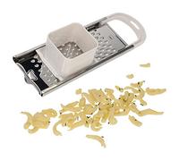 MamboCat Anna Râpe à spätzle avec pelle à pâte pour professionnels I râpe à spätzle I robuste en acier inoxydable & plastique I blanc & argent I