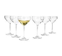 MamboCat Doyenne - Lot de 6 coupes à champagne - 150 ml - Hauteur : 17,5 cm - Pour 6 personnes - Verres transparents avec pied - Verres transparents pour vins mousseux, dessert, cocktails, etc. -