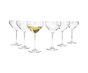 MamboCat Doyenne - Lot de 6 coupes à champagne - 150 ml - Hauteur : 17,5 cm - Pour 6 personnes - Verres transparents avec pied - Verres transparents pour vins mousseux, dessert, cocktails, etc. -