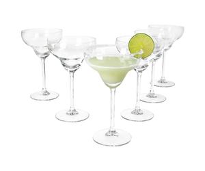 MamboCat Lot de 6 verres à Margarita - Hauteur : 18 cm - Pour 6 personnes - Transparent - Pour boissons glacées, Daiquiri et autres