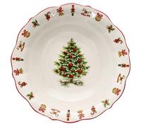 MamboCat Maestro Natale Bol de service rond italien en céramique avec décoration de Noël I Grand bol de service pour rôtis, salades, boulettes et soupe à Noël, l'Avent et Saint-Nicolas Ø 33 cm I 1,35