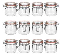MamboCat Odin Lot de 12 bocaux de conservation avec fermeture à étrier I 0,5 l I Bocaux de conservation avec fermeture métallique et anneau d'étanchéité I Pour la conserve, la conservation et la