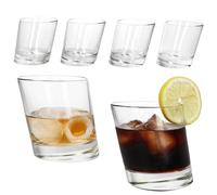 MamboCat Pisa Lot de 6 verres à whisky, 250 ml, pour 6 personnes, verres larges avec fond lourd pour scotch, bourbon & Co. I Double Old Fashion
