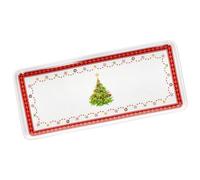 MamboCat Plateau à gâteau rectangulaire - Plaque à crampons avec décor de Noël - Plateau de service pour gâteaux en pot, biscuits, rouleau de biscuit I pour Noël, la Saint-Nicolas, l'Avent, Noël