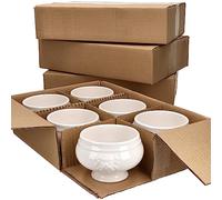 MamboCat Set de 24 terrines Tête de lion Leo I Petite - 450 ml I Pour 24 personnes I Tasses à soupe blanches 0,45 l avec têtes de lion I Pour soupe de mariage, aux pois ou aux lentilles