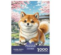 Mamé Shiba Puzzle De 1000 Pièces pour Adultes Jeux Éducatif Défi Jouets Cadeaux Chien de Compagnie Illustration Colorée Adultes Et Enfants Dès 14 Ans38x26cm/1000pcs
