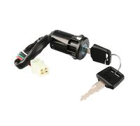 MAMEFVBB Bobine Allumage pour Moto Interrupteur D'allumage pour Quad 50cc-250cc, 4 Roues, ATV, pour Dirt Pit Bike, Interrupteur De Démarrage À Fil, Serrures De Porte, 2 Clés(4 Wires Female Plug)