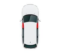 MAMEFVBB Cache Soleil Voiture pour Civic pour Hatchback pour 10e Génération (2016-2022) Pare-Soleil Magnétique sur Mesure en pour Pare-Brise Avant(2Pieces Front)