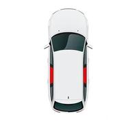 MAMEFVBB Cache Soleil Voiture pour VW pour Golf 5 2003-2008 Pare-Soleil Magnétique sur Mesure en pour Pare-Brise Avant(2Pieces Rear)