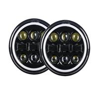 MAMEFVBB Phare Moto Phares Lot 2 Projecteurs Phares À LED 5,75 Pouces Phare 5 3/4 Pouces Pour Dyna Pour Low Pour Rider Pour Super Pour Glide Pour Switch Pour Wide Pour Glide.(2pcs G)