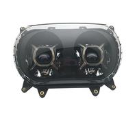 MAMEFVBB Phare Moto Phares Moto Pour Route Pour Glide 2015 2016 2017 2018 2019 2020 Double Phare À LED Projecteur(Black DRL)