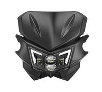MAMEFVBB Phare Moto Phares Pour D-Tracker Pour KLX125 Pour KLX150 Pour KLX 125 Pour KLX 150 Accessoires Moto Lampe Phare LED Ensemble Carénage(With Fairing black)