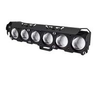 MAMEFVBB Phare Moto Phares Projecteur LED 6 Lentilles Moto Feux Route Croisement Bicolores Feux Antibrouillard Voiture Camion SUV UTV 12 V/24 V Pour Mini Phare Conduite(2Pcs 6 Lens Light)