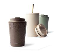 MAMEIDO Mug isotherme 350 ml (Wild Allure) | 4h chaud/8h froid, étanche & sans BPA avec couvercle rabattable, tasse isotherme pour café - compatible porte-gobelet