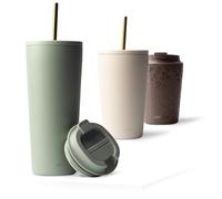 MAMEIDO Mug isotherme avec paille 700 ml (Desert Sage)