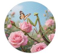 MAmeiseis Mit 1000 Teilen Puzzles Insekten Rund Puzzle Geeignet AB 12 Jahren Pädagogisches Für Erwachsene Kinder Buntes Tier Geschenke 1000pcs (67.5x67.5cm)