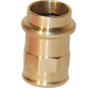 Viega Pièce de transition Sanpress 108465 22 mm x Rp 3/4, bronze à canon ou bronze au silicium, SC-Contur, polygonal