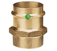 Mamelon bronze femelle cuivre - diamètre 14 fileté mâle 15/21 VIEGA