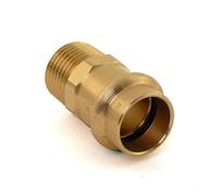 Viega Pièce de transition Sanpress 287771 22 mm x R 2000 , bronze à canon ou bronze au silicium, SC-Contur, polygonal