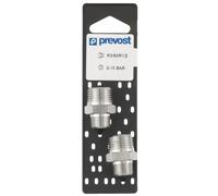 Mamelon double filetage mâme conique A2 1/4"- 3/8" lot de 2 Prevost