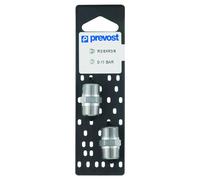 Mamelon Double Male BSPT R 1/4 x R 1/4 lot de 2 Prevost