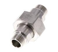 Mamelon double R3/8'' séparable en acier inoxydable joint plat PTFE 40bar (562.0psi)